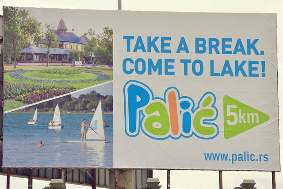 Bilbord poziva turiste na Palić