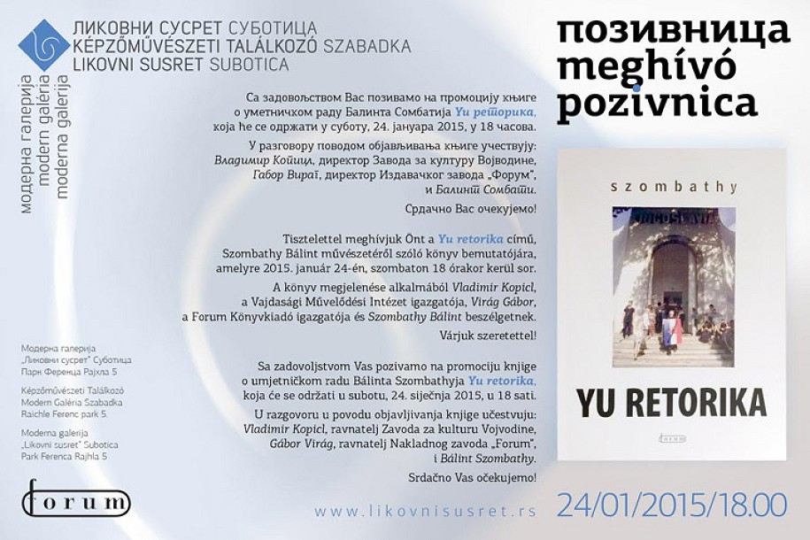Balint Sombati večeras u Modernoj galeriji "Likovni susret’’