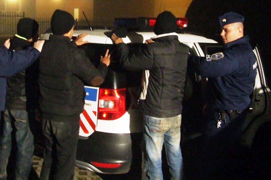 Hapšenja migranata na mađarsko-srpskoj granici