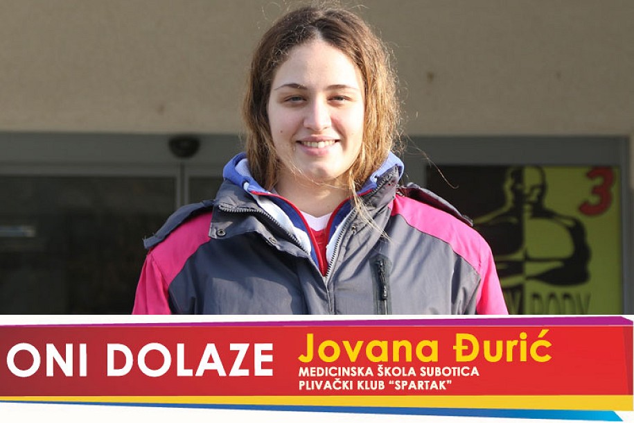 Oni dolaze: Jovana Đurić, maturantkinja Medicinske škole i član Plivačkog kluba "Spartak"