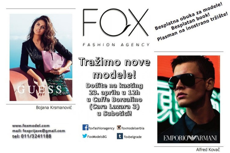 Kasting Modne agencije Fox u Subotici