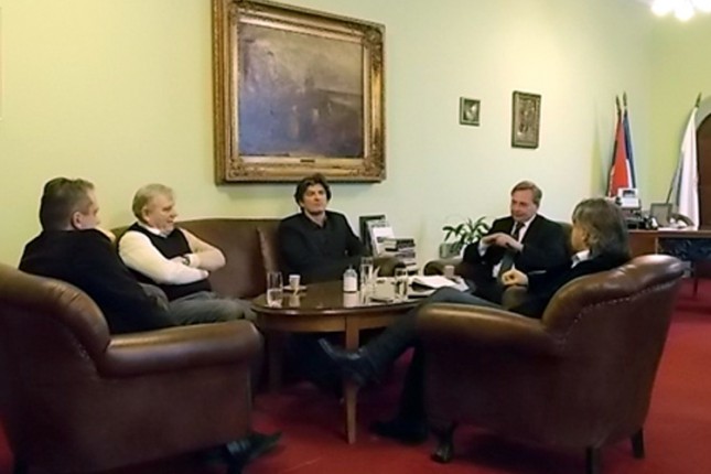 Karadžić i Simović sa Maglaijem o fudbalskim temama