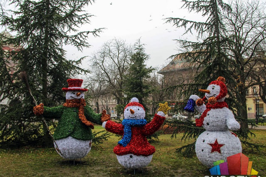 Porodica Snešković u centru grada