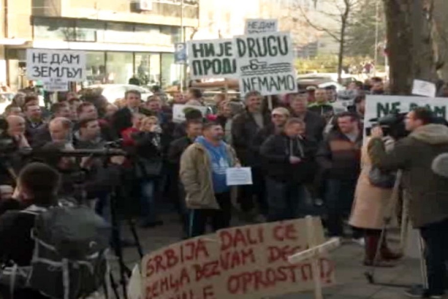 Održan protest protiv izmena Zakona o poljoprivrednom zemljištu