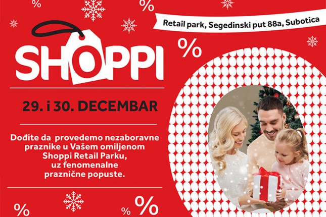Praznična zabava i popusti u Retail parku "Shoppi"