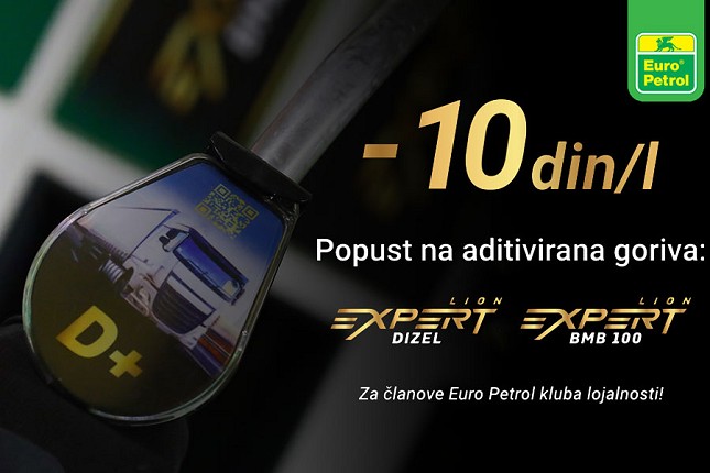 Euro Petrol daje popust od 10 dinara po litru goriva za članove Kluba lojalnosti