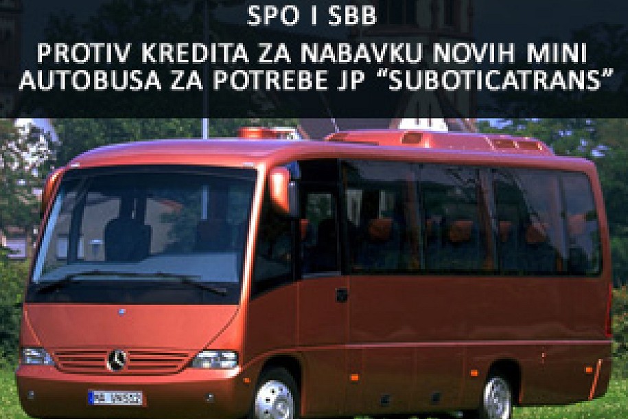 SPO i SBB protiv podizanja kredita