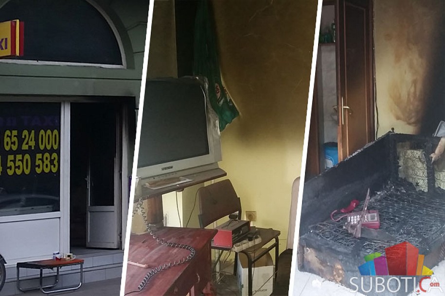 Pijanac zapalio taksi udruženje na Radijalcu