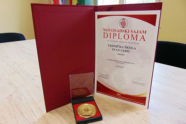 Velika zlatna medalja za Tehničku školu „Ivan Sarić“