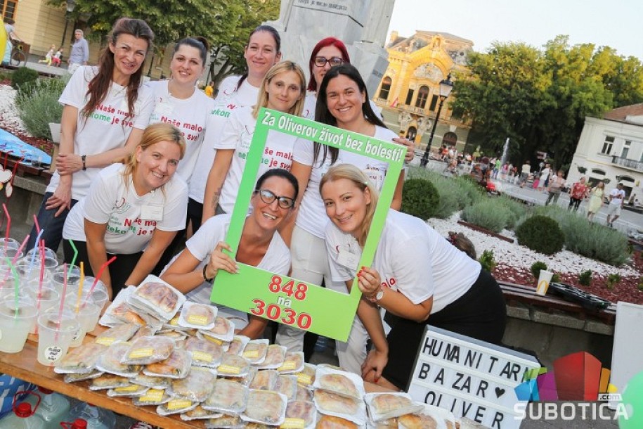 Na humanitarnom bazaru za malog Olivera prikupljeno 310.000 dinara