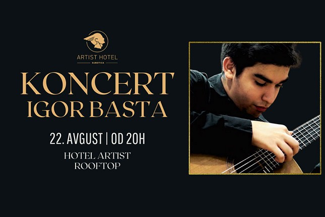 Koncert gitariste Igora Baste u četvrtak u hotelu "Artist"