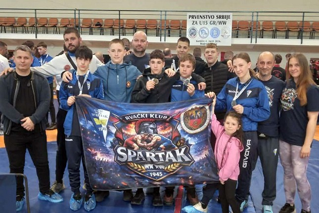 Rvanje: Spartak osvojio pet medalja na Prvenstvu Srbije