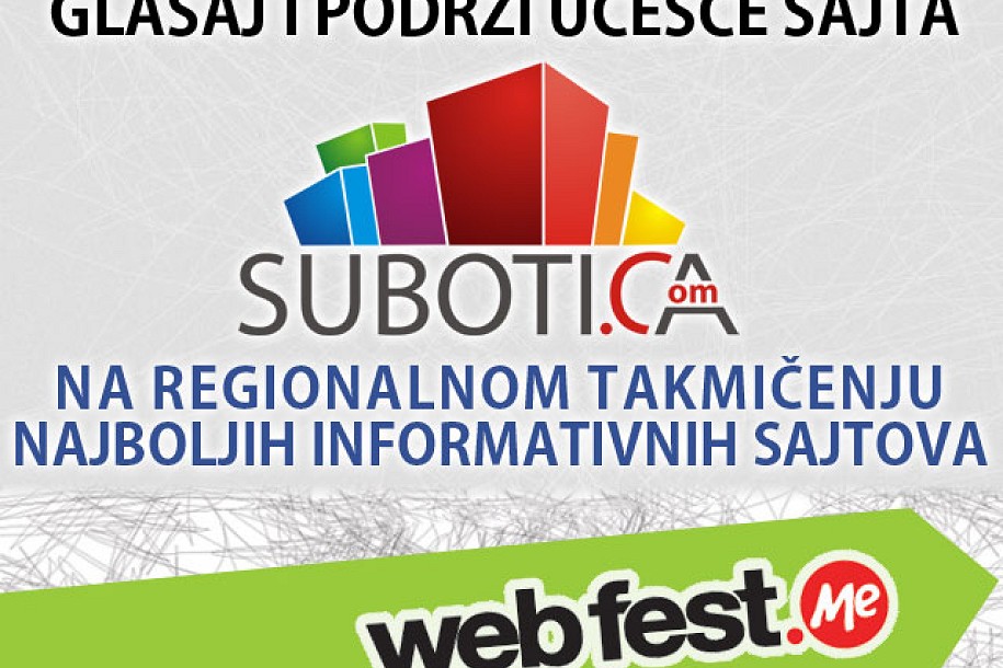 Podržite učešće sajta subotica.com na regionalnom webfest-u