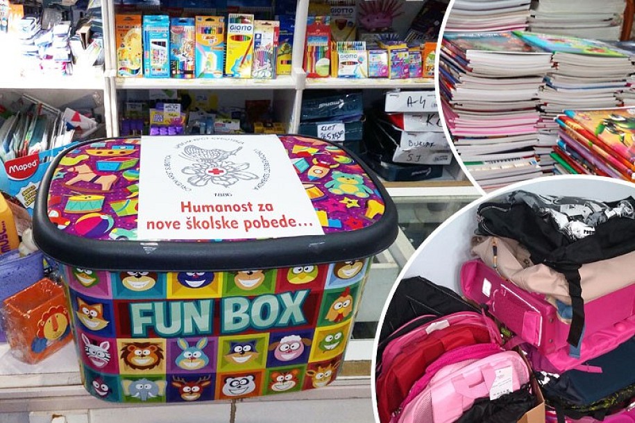 Završena akcija "Humanost za nove školske pobede", prikupljen pribor za 38 đaka