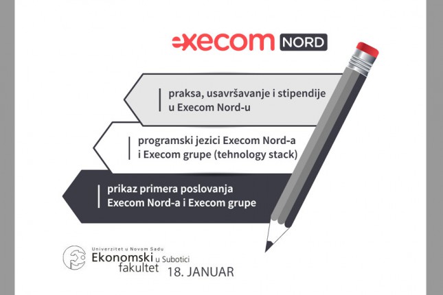Execom Nord otvara nove mogućnosti za studente Ekonomskog fakulteta