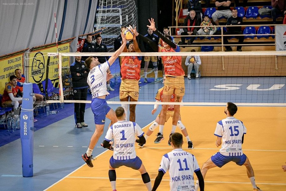 Odbojka: Spartak poražen od Takova u pet setova