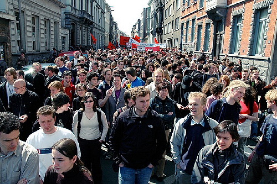 Protest u ulici Ivana Gorana Kovačića