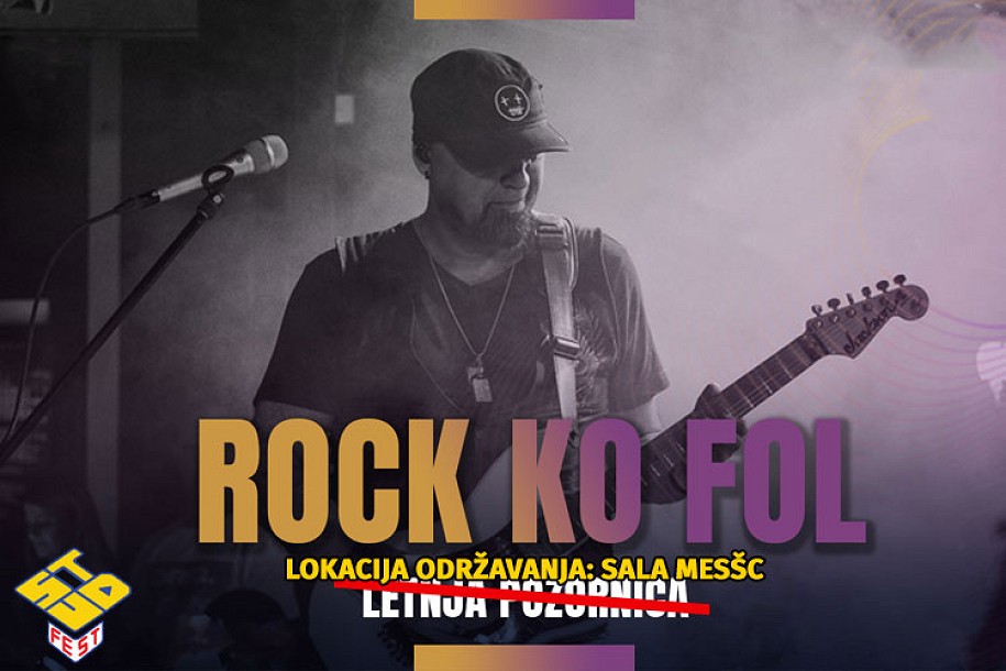 Koncert grupe "Rock Ko Fol" premešten u salu "MESŠC"-a