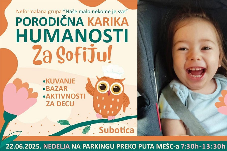 Obrok začinjen dušom - humanitarno kuvanje za Sofiju u nedelju