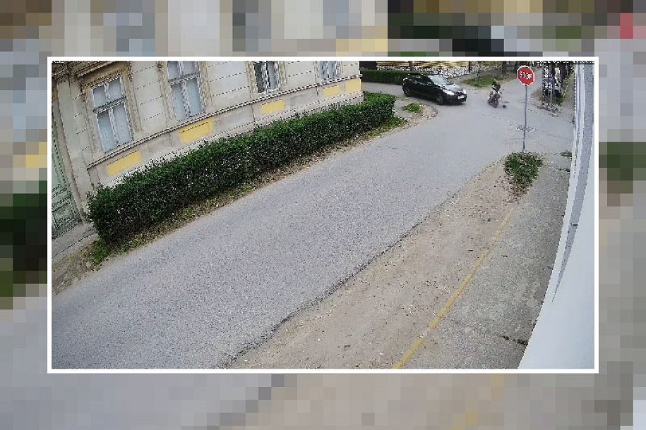 Izletanje električnog bicikla na glavni put - zamalo velika tragedija!