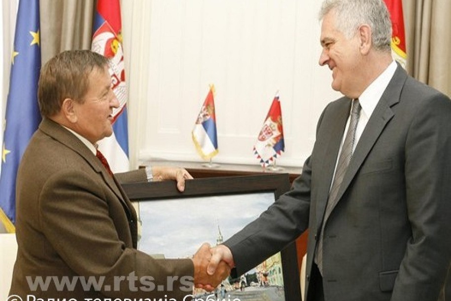 Laslo Šaš na prijemu kod predsednika Srbije