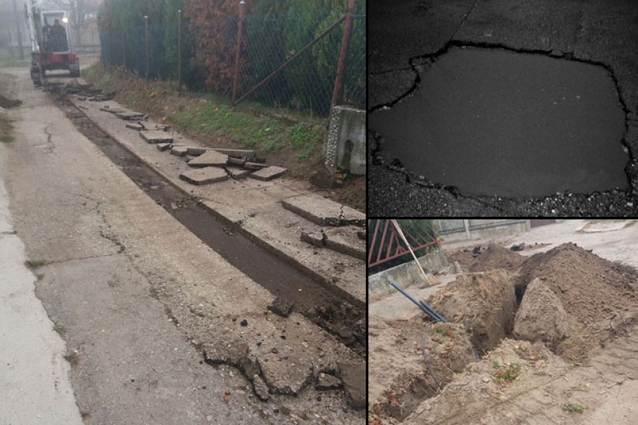 Postavljanje optičkih kablova donelo raskopane ulice i putnu infrastrukturu