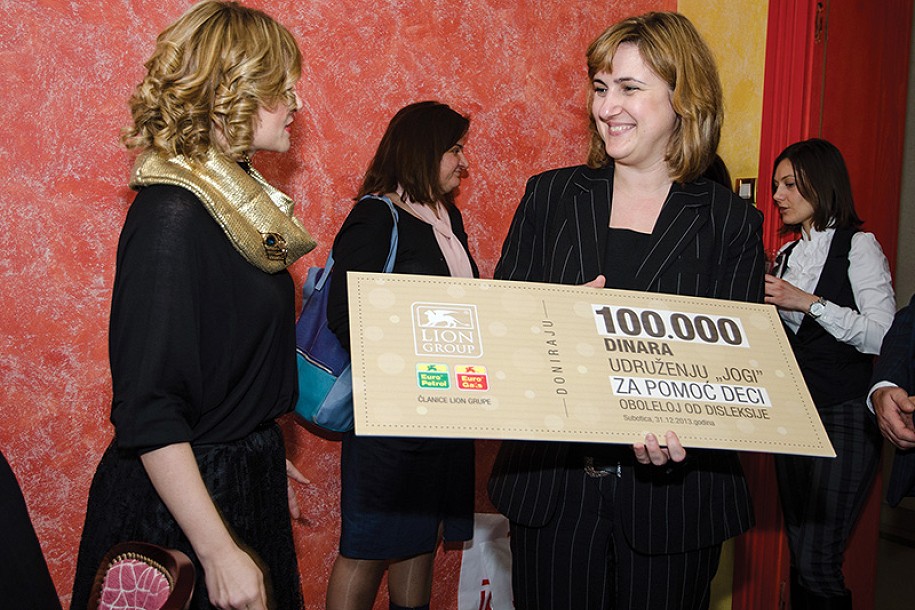 Euro Petrol i Euro Gas donirali 100.000 dinara Udruženju "Jogi"