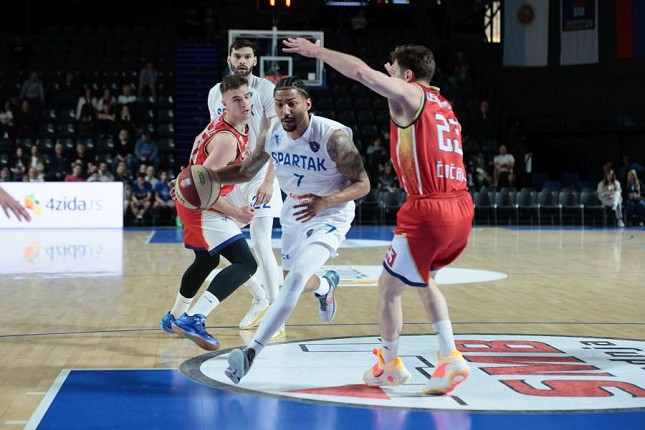 Košarka: Ubedljiv trijumf Spartaka protiv Borca za prvo mesto u plej-autu