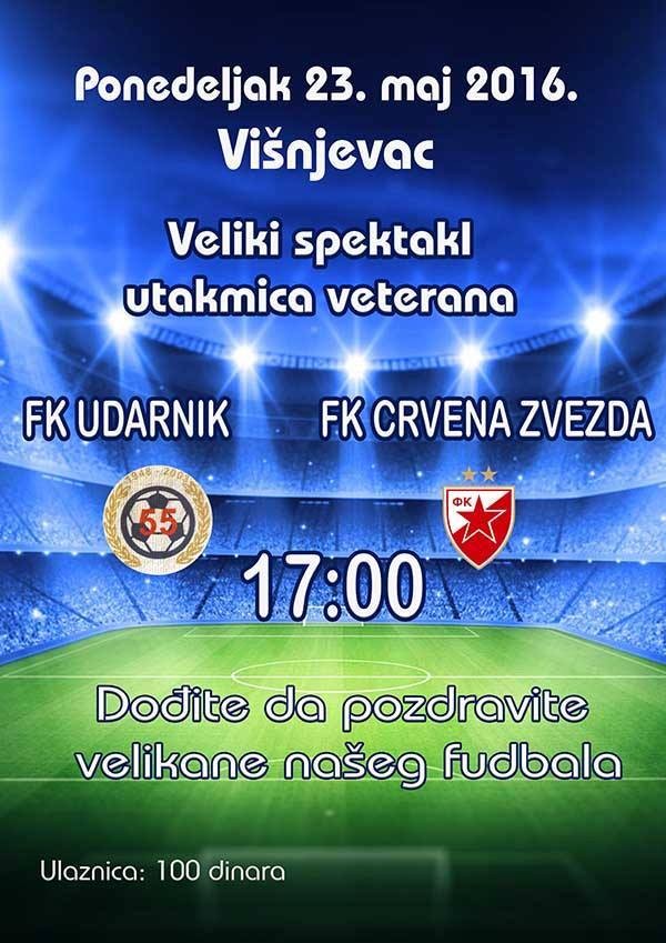 Prijateljski fudbalski meč veterana Udarnika i Crvene zvezde