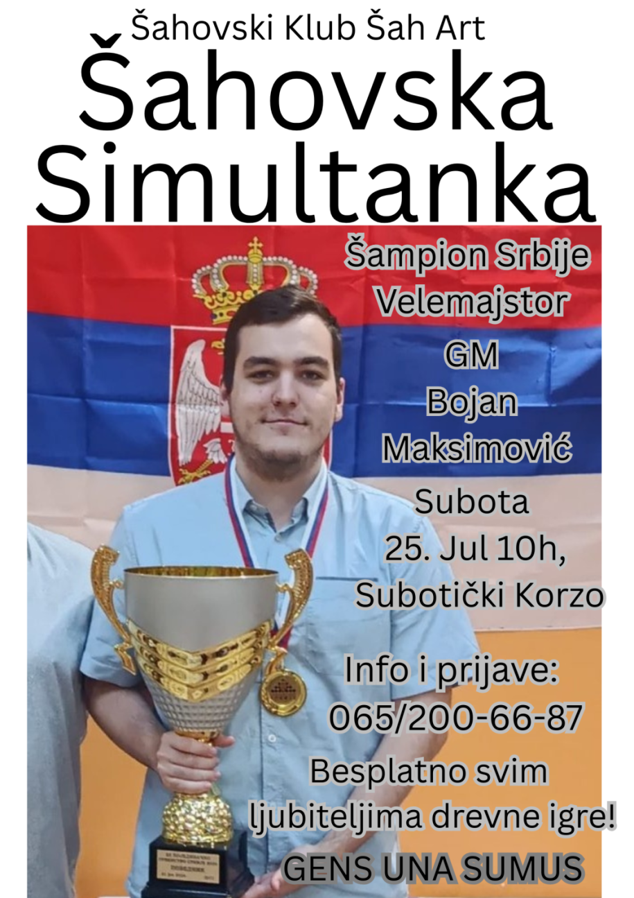 Šahovska simultanka sa šampionom Srbije