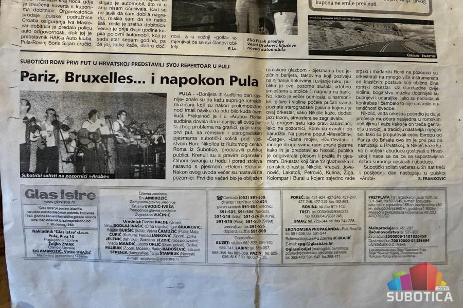 Sećanje na boemske noći grada - priča harmonikaša Bore Nikolića