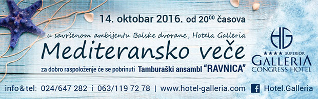 Mediteransko veče u hotelu Galleria