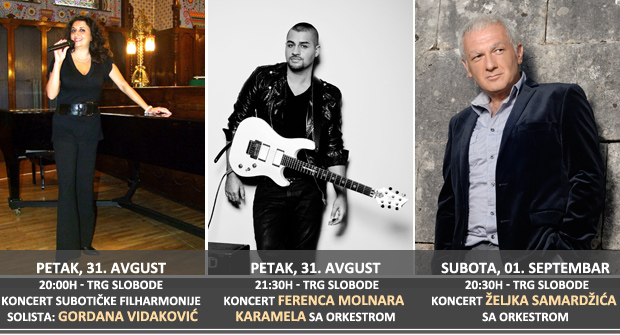 Program proslave Dana grada (koncerti, izložbe, protokol)