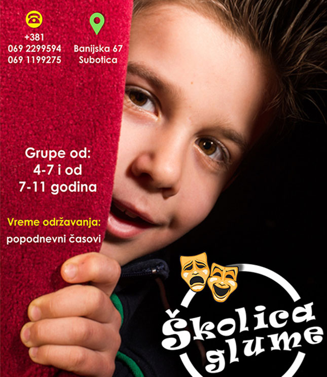 Škola glume za decu od 4 do 11 godina - prijave u toku!