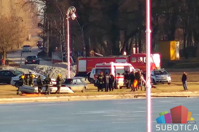 Avantura na ledu Palićkog jezera umalo završila fatalno