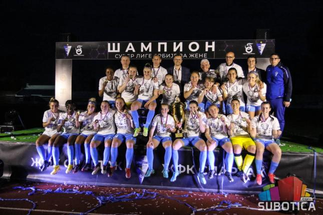 Fudbal (Ž): Spartak pobedom i proslavom šampionske titule okončao prvenstvo