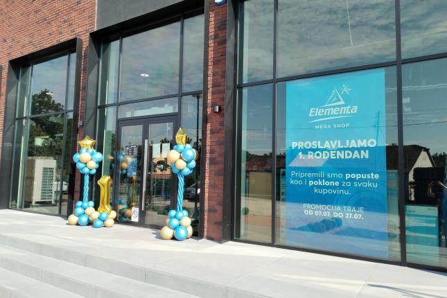 Akcije i pokloni povodom prvog rođendana "Elementa MEGA SHOP-a"