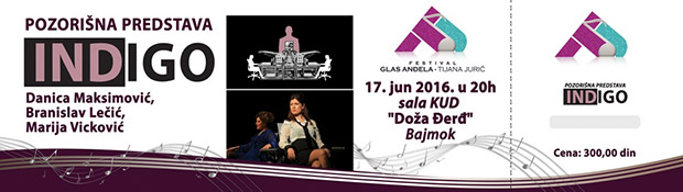 Za predstavu "Indigo" još 100 karata - sav prihod vrtiću i ambulanti u Bajmoku