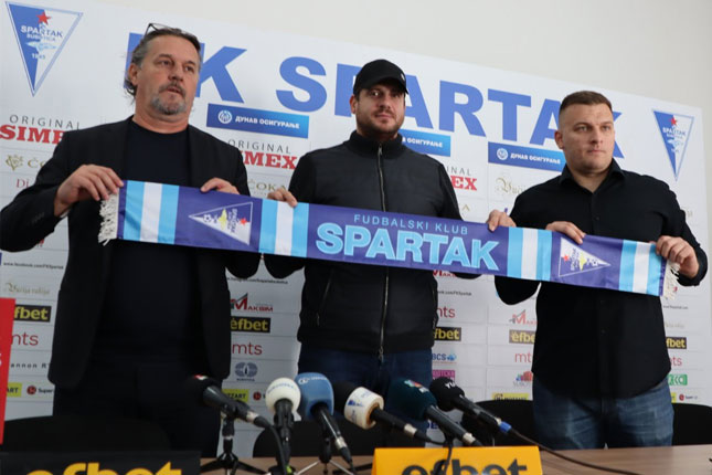 Fudbal: Spartak predstavio novog šefa struke Nenada Lalatovića
