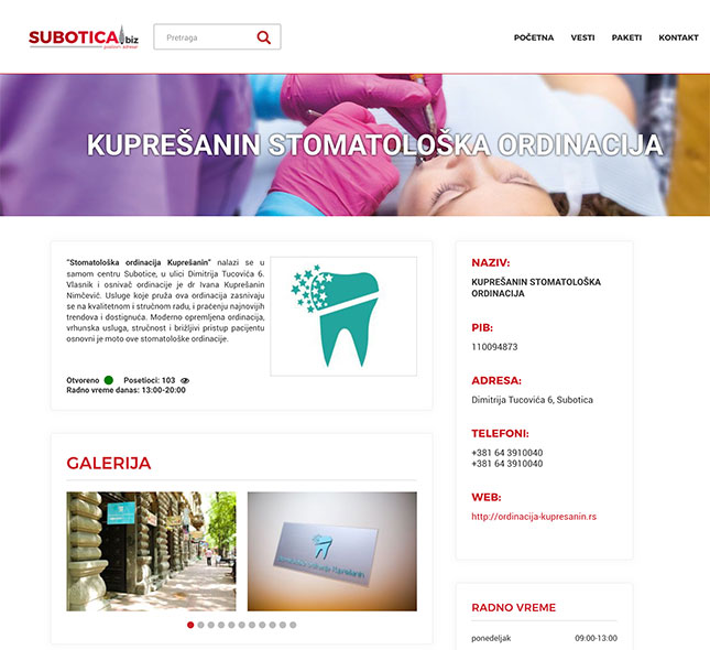 Subotički poslovni adresar - Subotica.biz