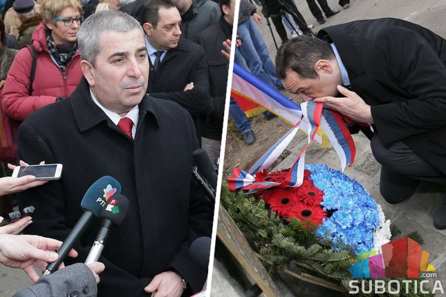 Položeni venci na spomenik "Njihovoj vernosti"