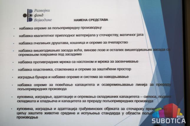 Nova kreditna linija Razvojnog fonda Vojvodine