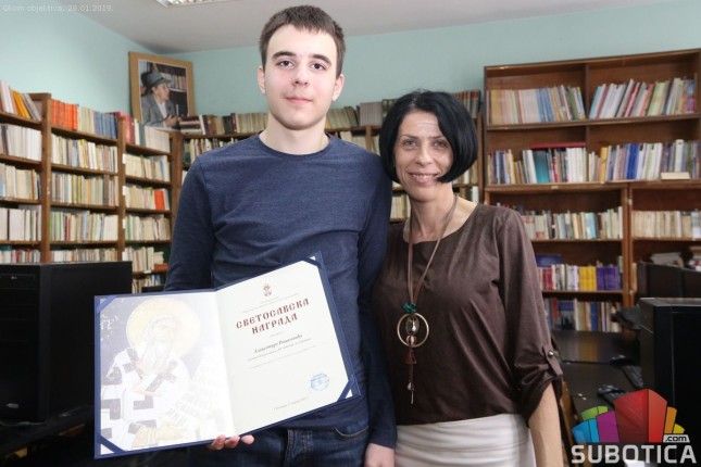 Aleksandar Rašković, dobitnik Svetosavske nagrade