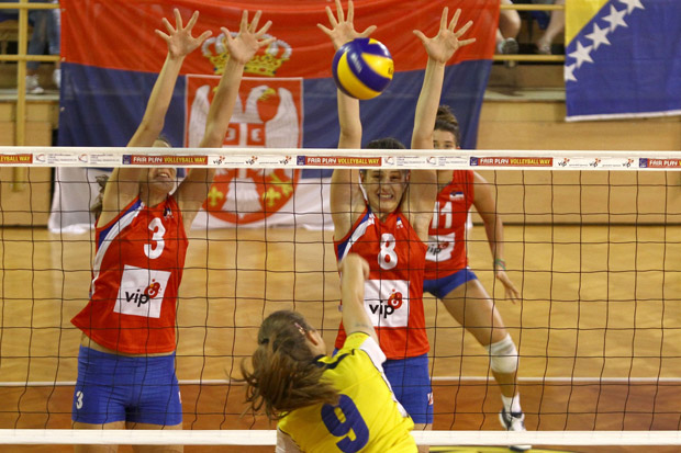 Odbojkašice Srbije duplom pobedom zadržale vodeću poziciju na Balkanijadi