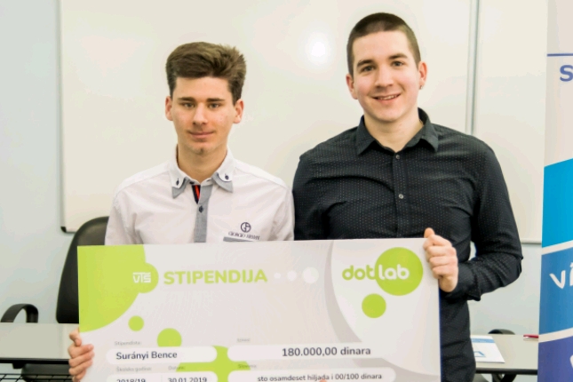 Bence Šuranji dobitnik stipendije kompanije Dotlab.rs