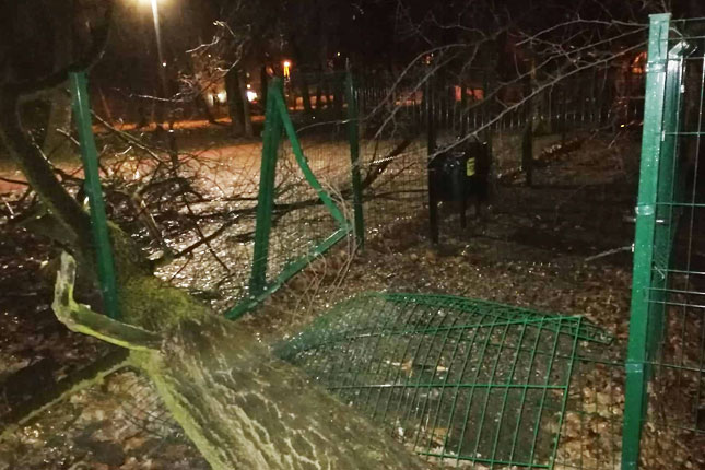 Obrušio se zid na Radijalcu, oštetio automobil, stradao i novootvoreni park za pse u Dudovoj šumi