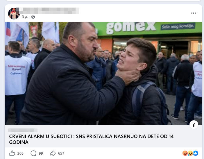 OJT: Nema prijavljenih fizičkih povreda u incidentu u Aleksandrovu