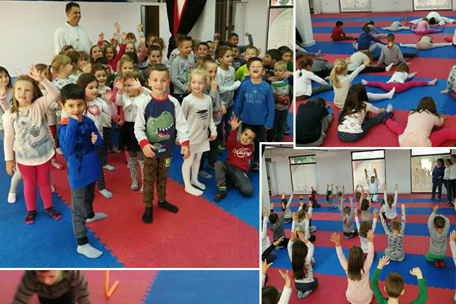U toku upis novih članova u školu karatea SBK "Spartak-Enpi"