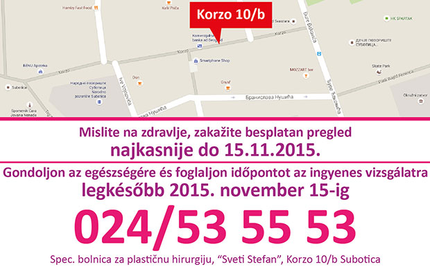 Besplatni pregledi mladeža i grudi