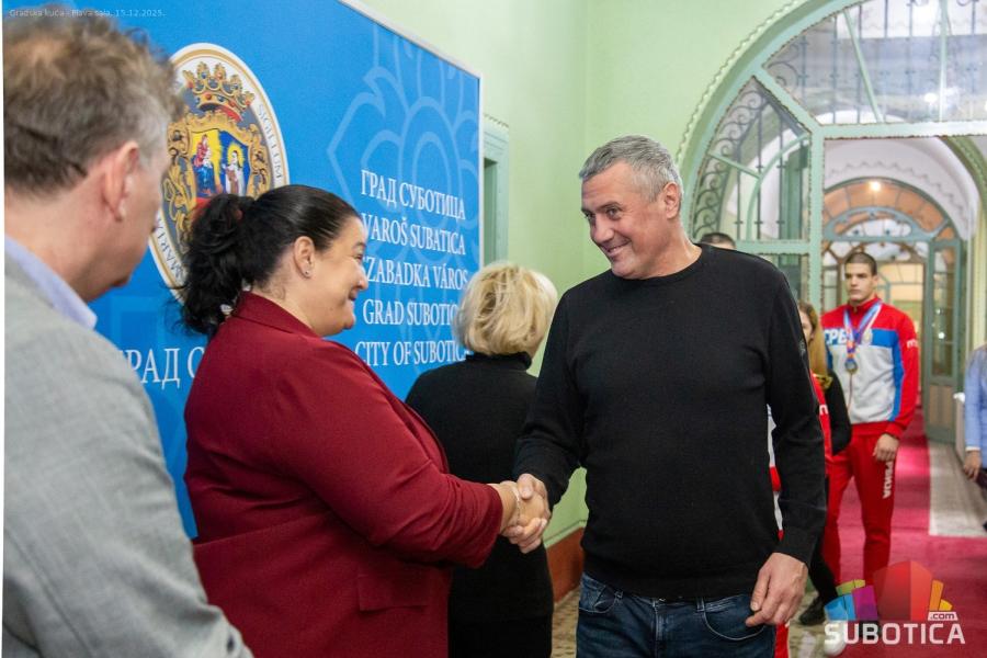 Subotica dočekala šampione: prijem za osvajače nacionalnih, evropskih i svetskih medalja